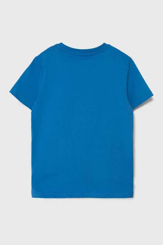 Dječja pamučna majica kratkih rukava Guess plava