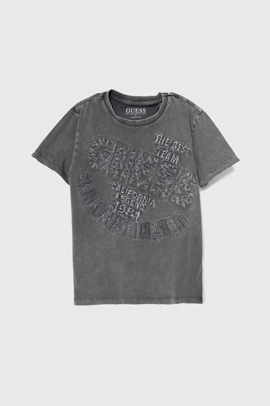 grigio Guess t-shirt in cotone per bambini Ragazzi