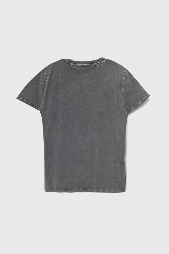 Otroška bombažna kratka majica Guess siva