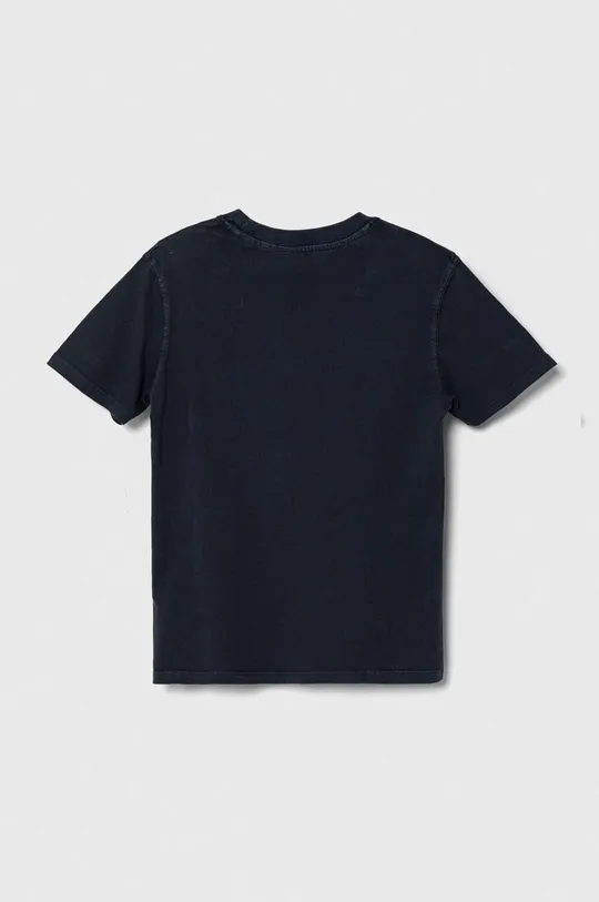 Детская хлопковая футболка Guess тёмно-синий