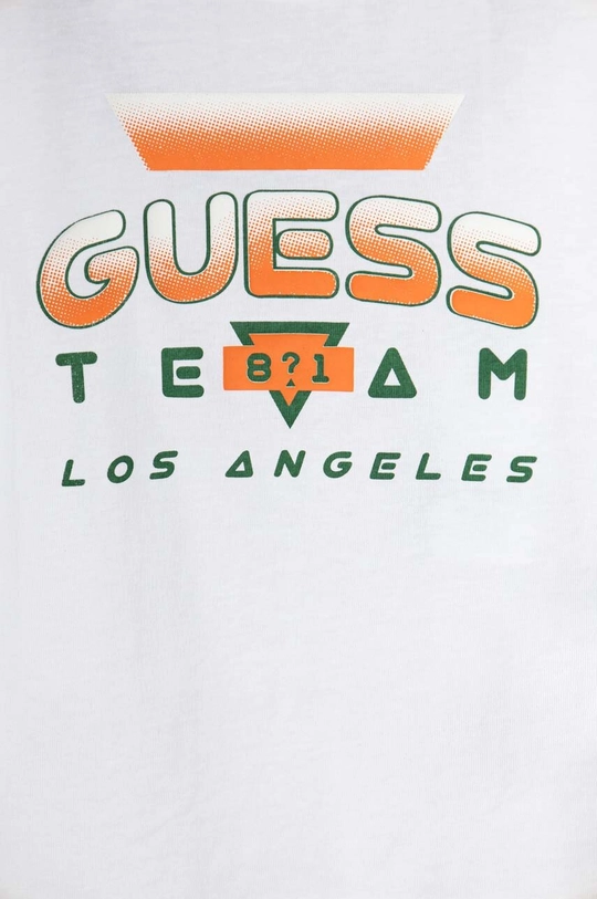 Guess t-shirt bawełniany dziecięcy 100 % Bawełna 