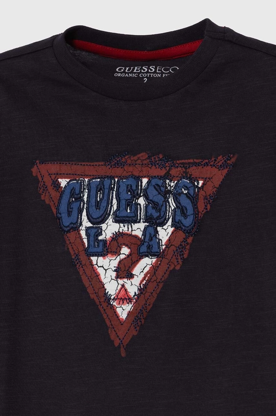 Παιδικό βαμβακερό μπλουζάκι Guess 100% Βαμβάκι