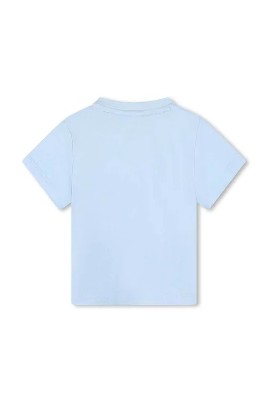BOSS t-shirt bawełniany niemowlęcy niebieski