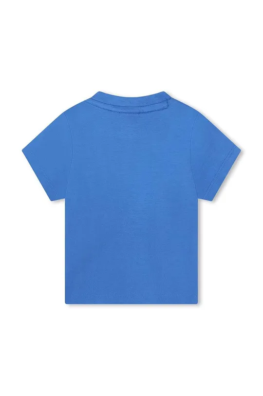 Μωρό βαμβακερό μπλουζάκι BOSS μπλε