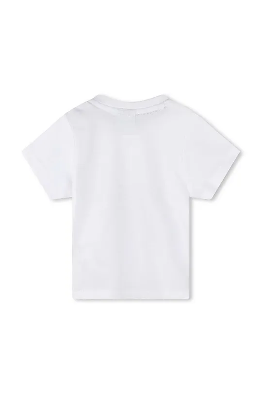 Μωρό βαμβακερό μπλουζάκι BOSS λευκό
