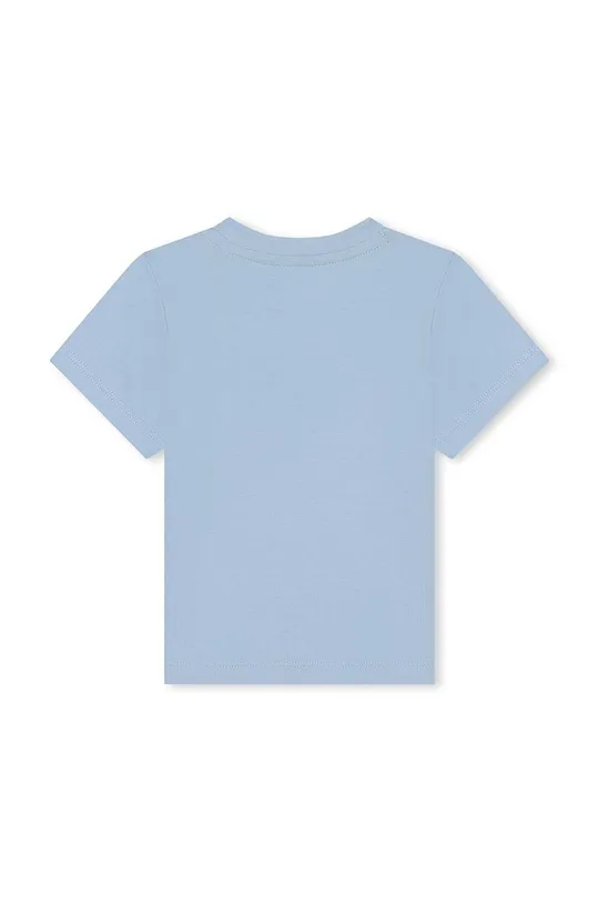 niebieski BOSS t-shirt bawełniany niemowlęcy Chłopięcy