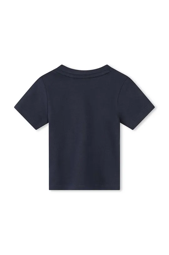 Μωρό βαμβακερό μπλουζάκι BOSS σκούρο μπλε