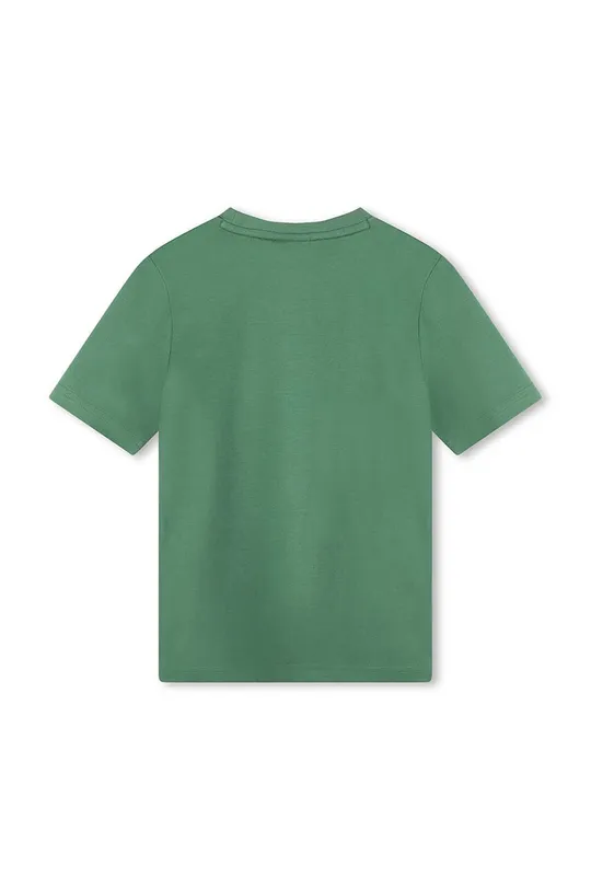 Dječja pamučna majica kratkih rukava BOSS zelena