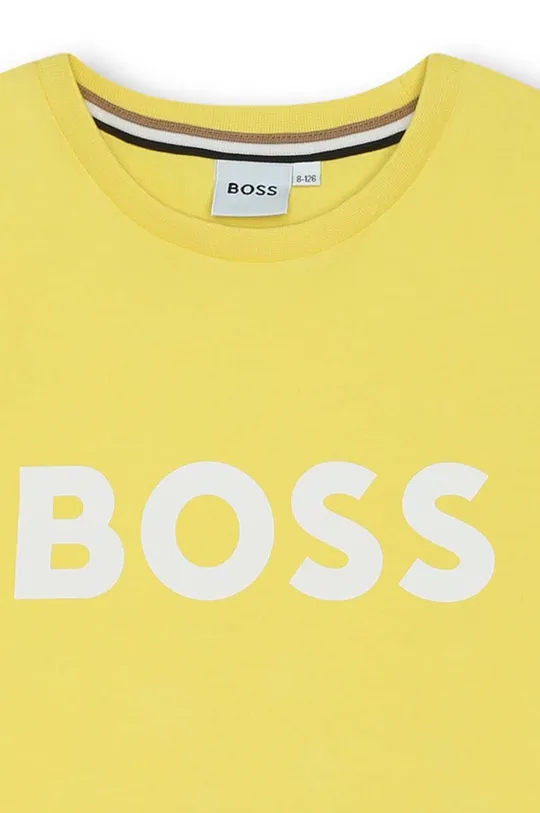 Детская хлопковая футболка BOSS 100% Хлопок
