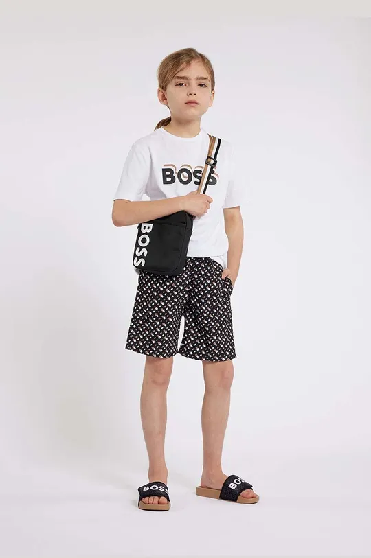 Παιδικό βαμβακερό μπλουζάκι BOSS Για αγόρια