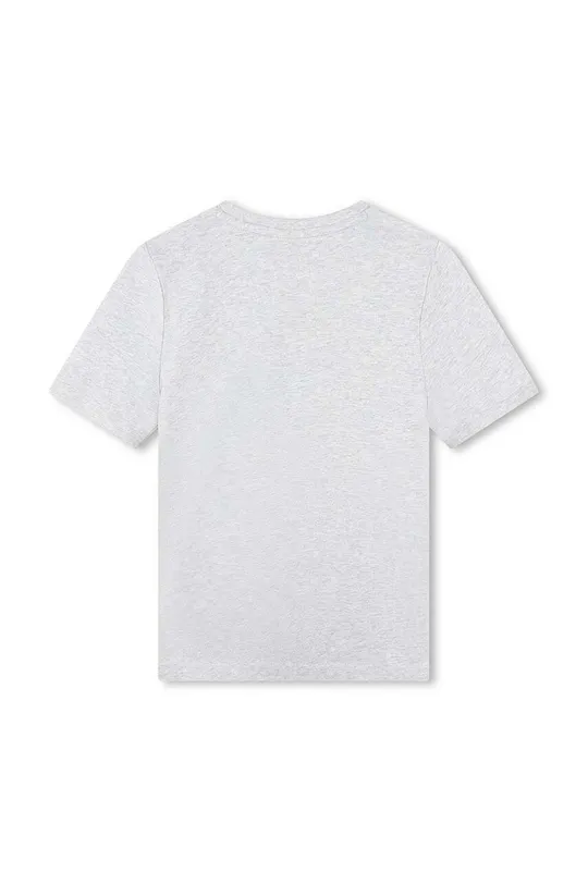 Детская хлопковая футболка BOSS серый
