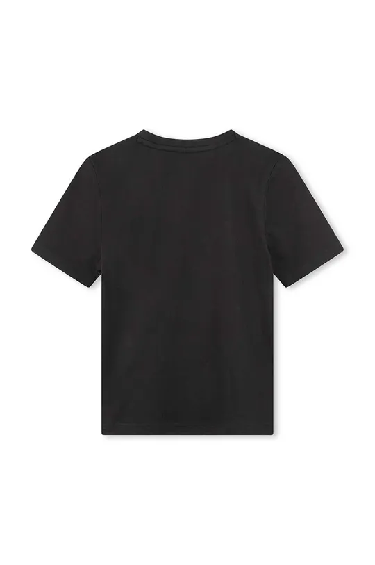 Παιδικό βαμβακερό μπλουζάκι BOSS μαύρο