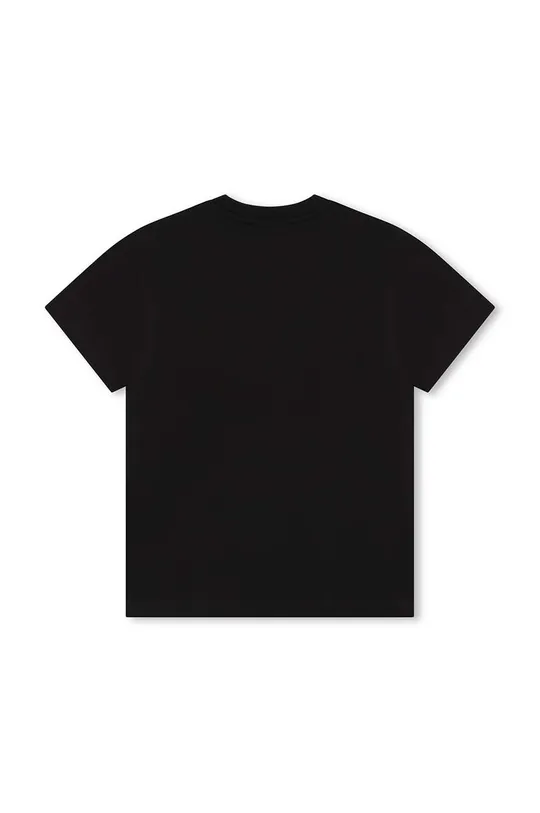 Dječja pamučna majica kratkih rukava HUGO crna
