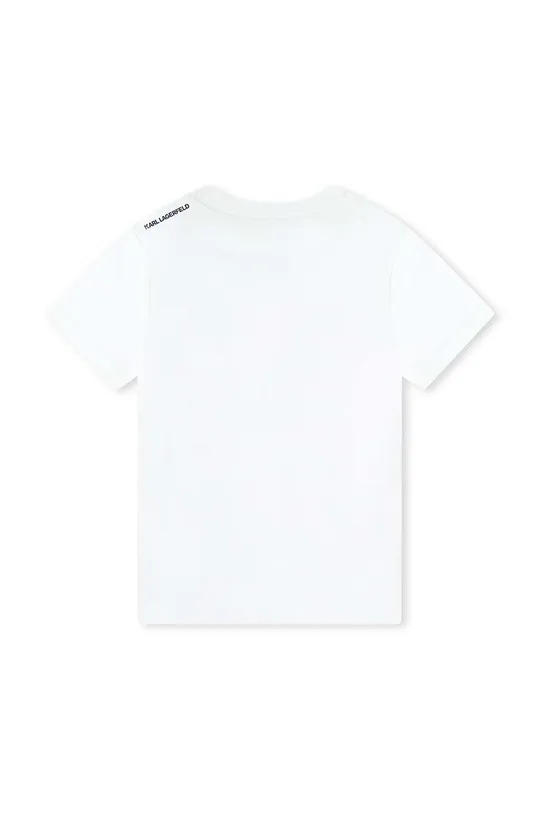 Karl Lagerfeld t-shirt bawełniany dziecięcy biały
