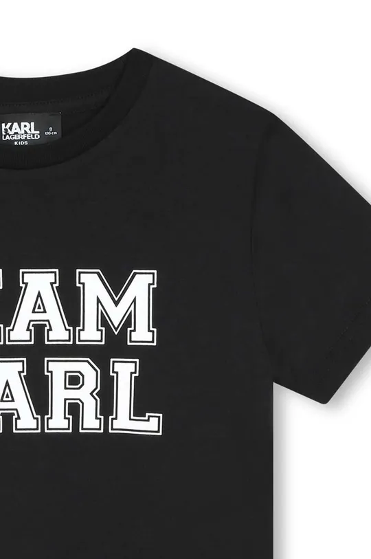 Otroška bombažna kratka majica Karl Lagerfeld 100 % Bombaž