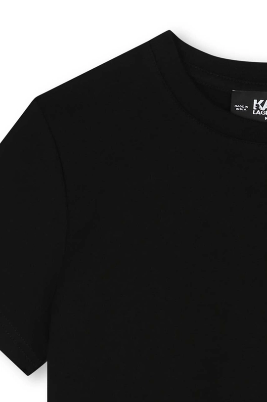 Karl Lagerfeld t-shirt bawełniany dziecięcy 100 % Bawełna