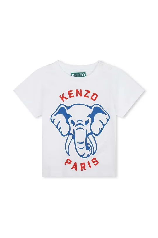 білий Дитяча бавовняна футболка Kenzo Kids Для хлопчиків