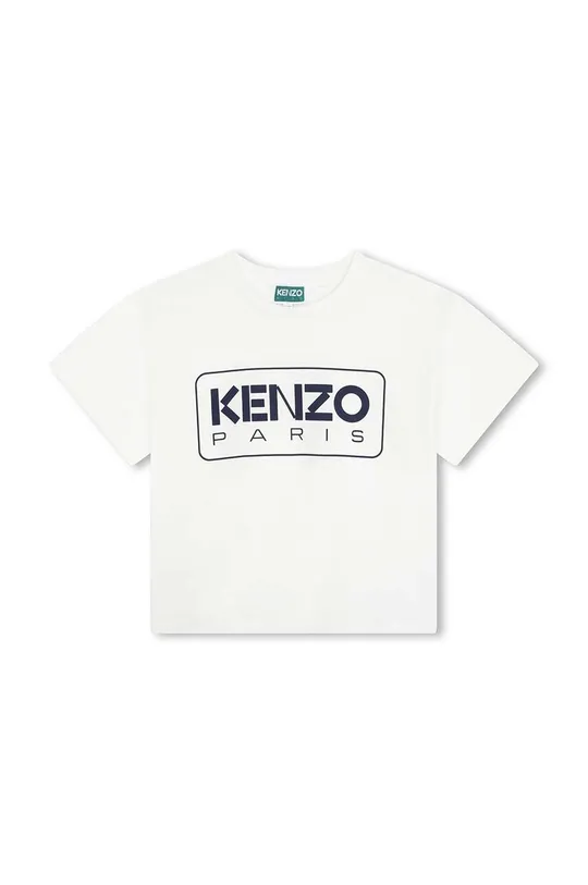 bijela Dječja pamučna majica kratkih rukava Kenzo Kids Za dječake