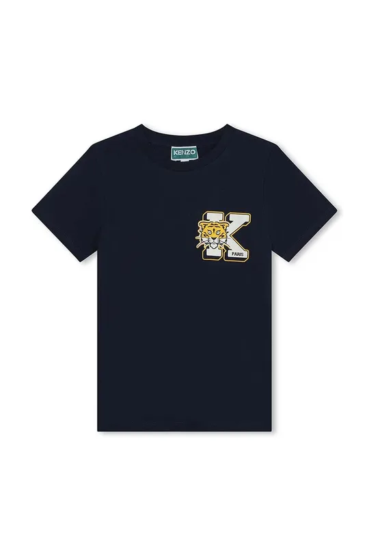 niebieski Kenzo Kids t-shirt bawełniany dziecięcy Chłopięcy