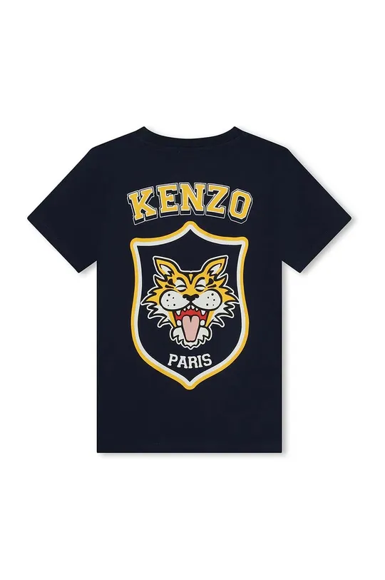 Dječja pamučna majica kratkih rukava Kenzo Kids plava