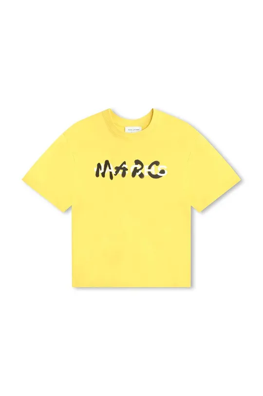 Παιδικό βαμβακερό μπλουζάκι Marc Jacobs χρυσαφί