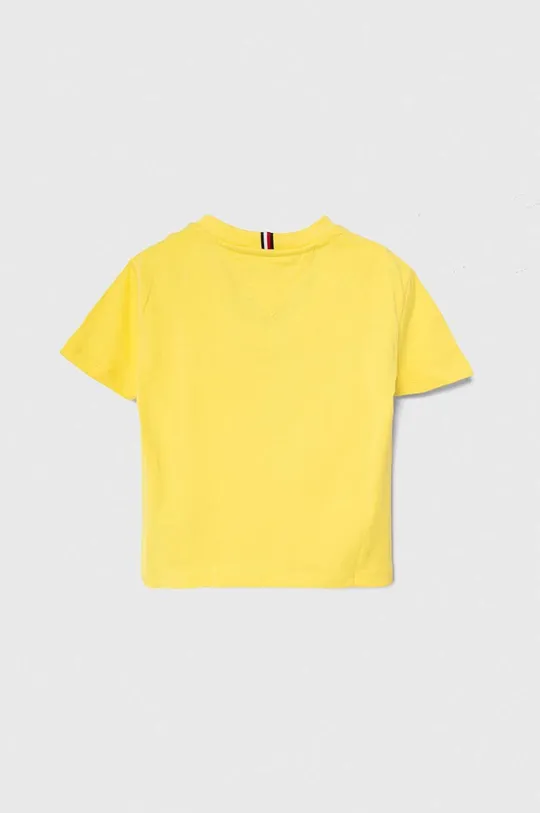 Tommy Hilfiger t-shirt bawełniany dziecięcy żółty