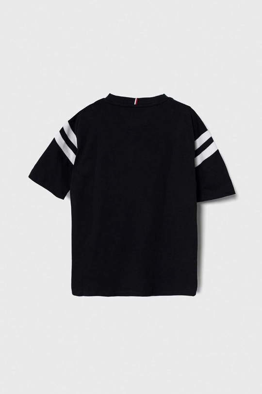 Tommy Hilfiger t-shirt bawełniany dziecięcy granatowy