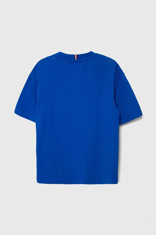 Detské bavlnené tričko Tommy Hilfiger modrá