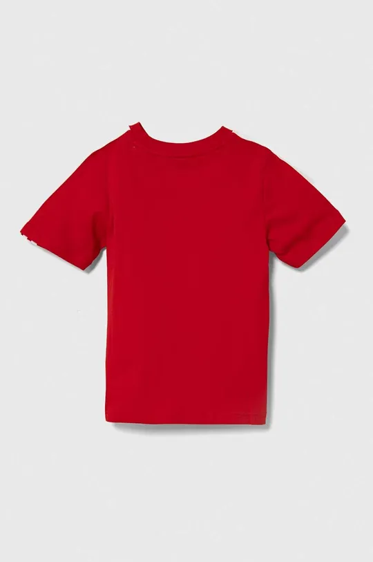 Παιδικό βαμβακερό μπλουζάκι adidas κόκκινο