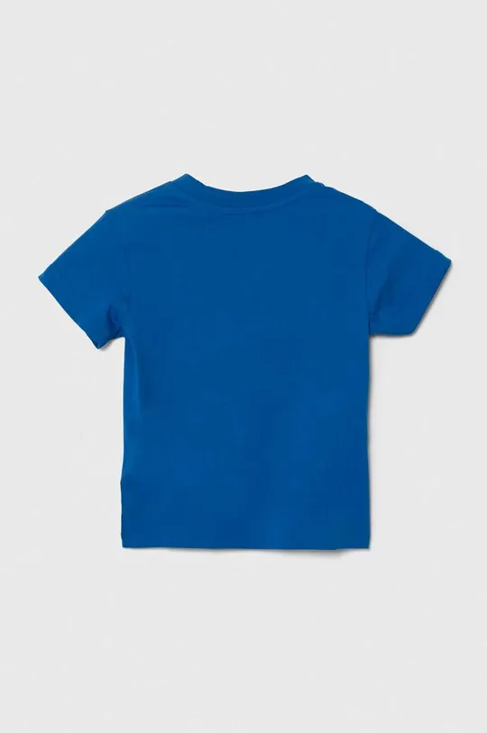 Детская хлопковая футболка adidas Originals TREFOIL TEE голубой