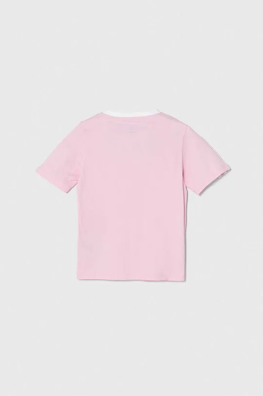 Otroška bombažna kratka majica adidas roza