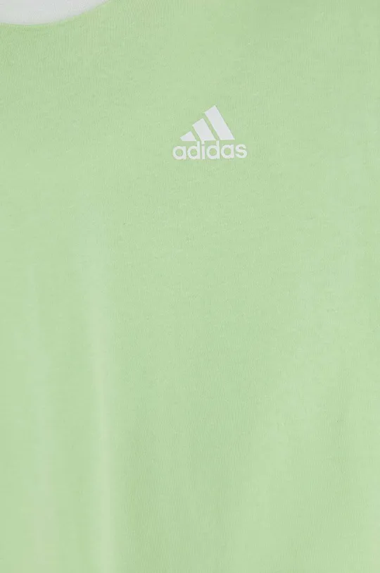 Παιδικό βαμβακερό μπλουζάκι adidas Κύριο υλικό: 100% Βαμβάκι Πλέξη Λαστιχο: 95% Βαμβάκι, 5% Σπαντέξ