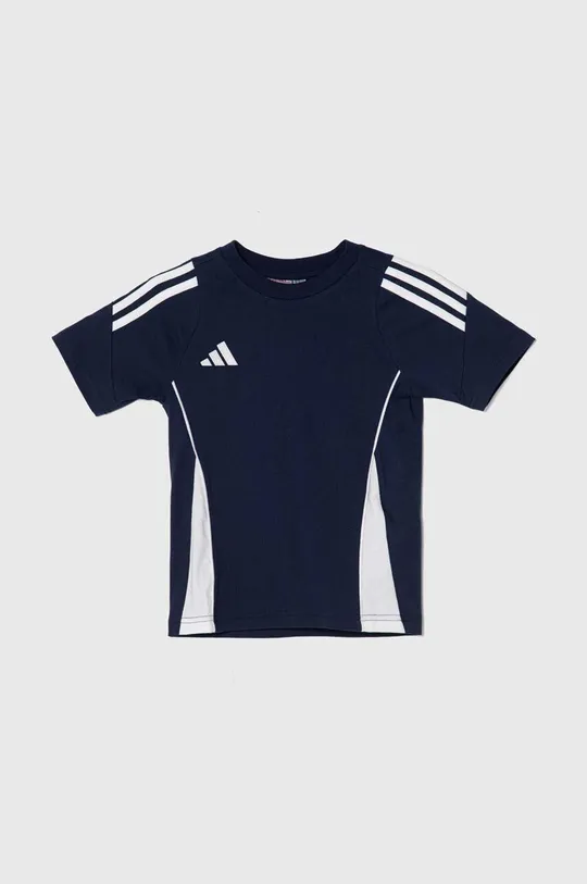 темно-синій Дитяча бавовняна футболка adidas Performance TIRO24 SWTEEY Для хлопчиків