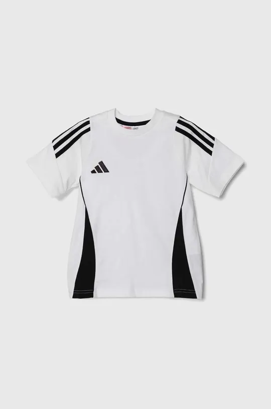 белый Детская хлопковая футболка adidas Performance TIRO24 SWTEEY Для мальчиков