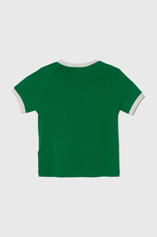 Детская хлопковая футболка adidas Originals зелёный