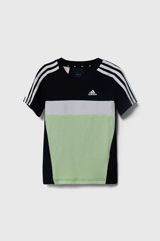 zielony adidas t-shirt bawełniany dziecięcy Chłopięcy