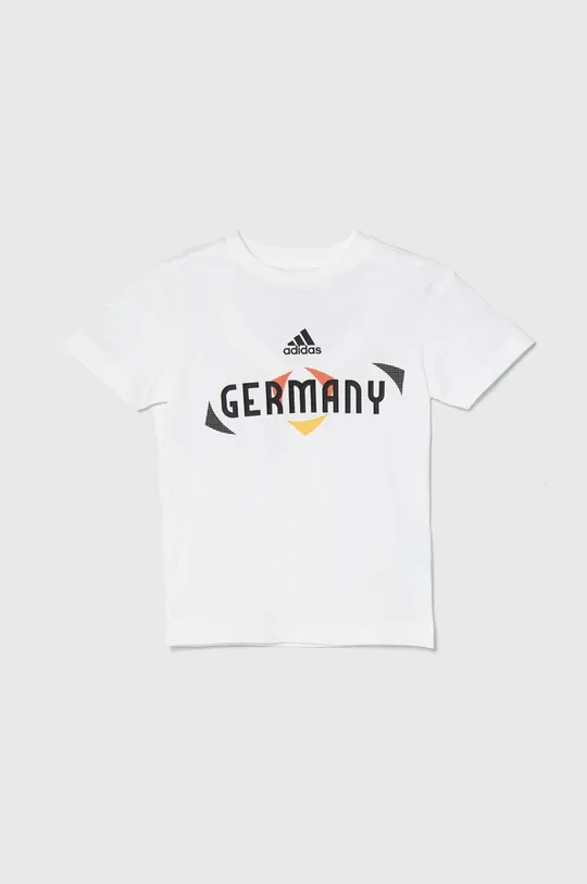 белый Детская хлопковая футболка adidas Performance x UEFA Euro 2024 Для мальчиков