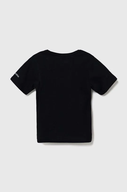 Παιδικό βαμβακερό μπλουζάκι Columbia Valley Creek Short μαύρο