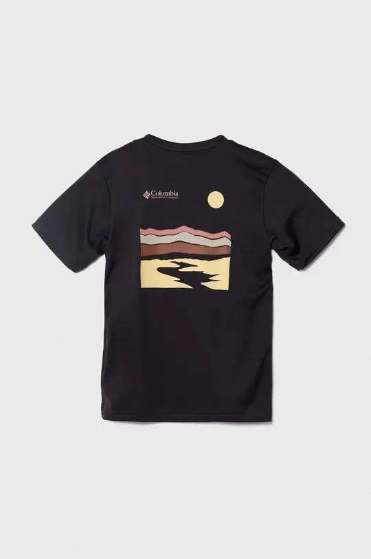Otroška kratka majica Columbia Fork Stream Short S črna