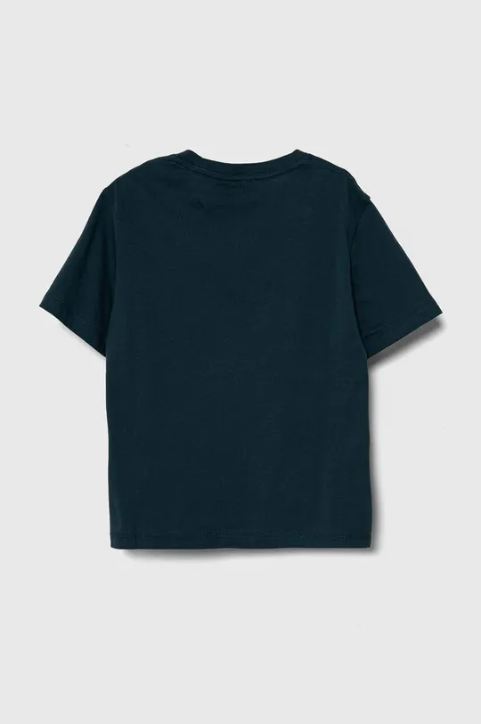 Детская хлопковая футболка EA7 Emporio Armani голубой