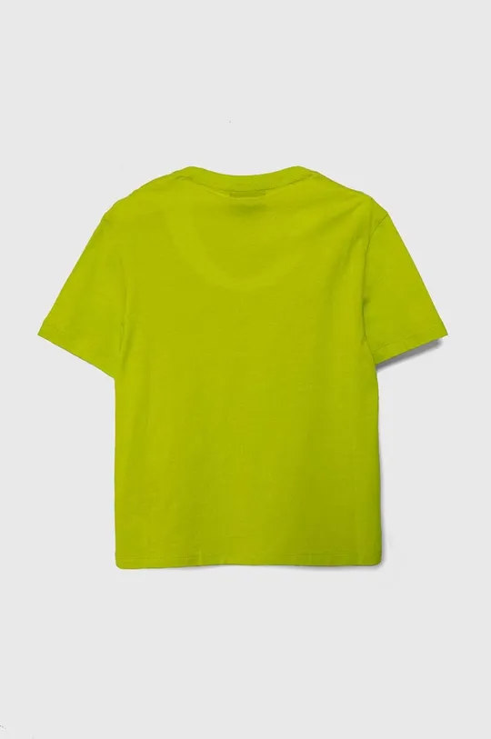 Detské bavlnené tričko EA7 Emporio Armani zelená