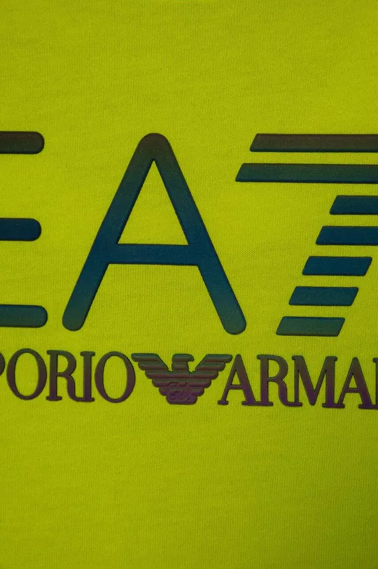 Дитяча бавовняна футболка EA7 Emporio Armani 100% Бавовна