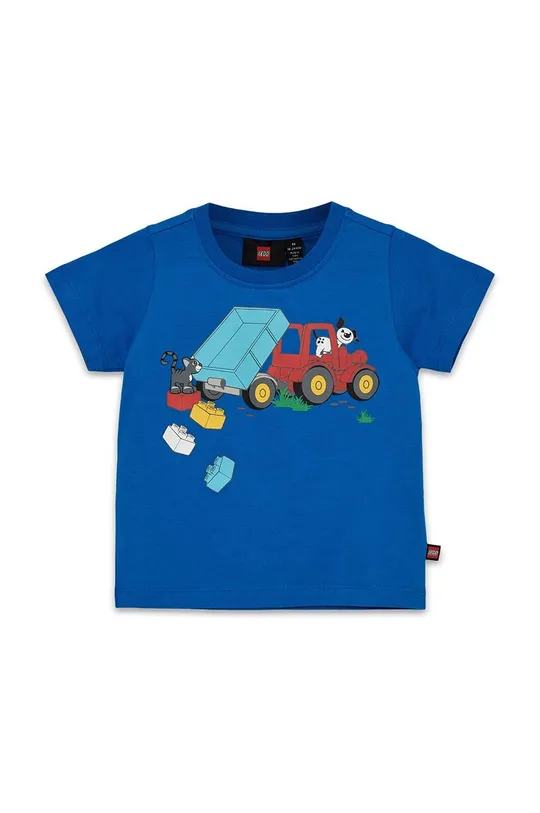 granatowy Lego t-shirt bawełniany dziecięcy Chłopięcy