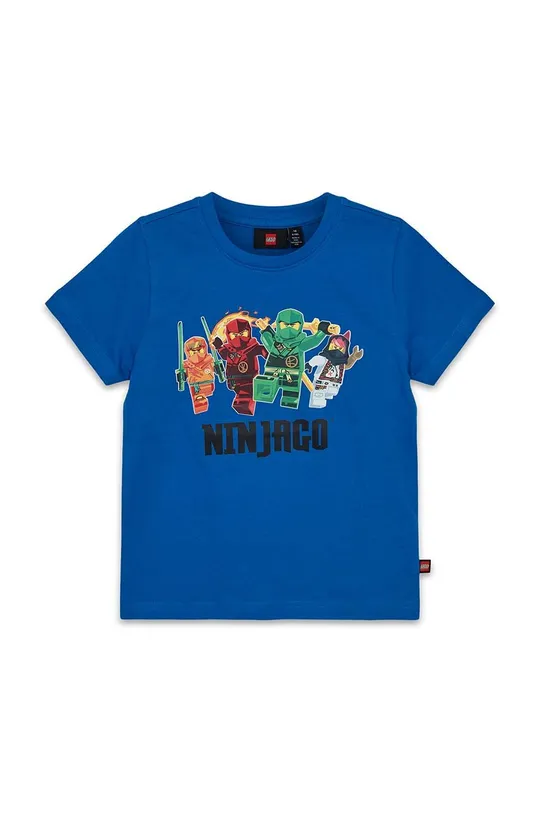 niebieski Lego t-shirt bawełniany dziecięcy Chłopięcy