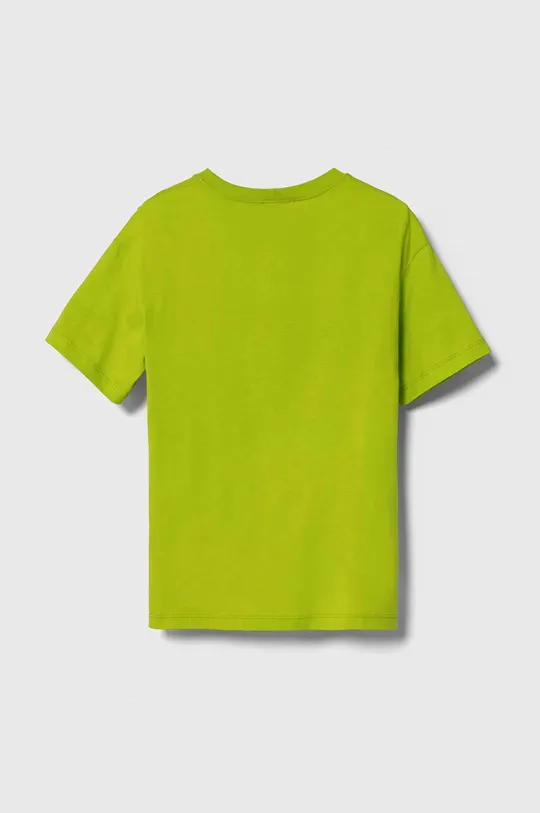 Παιδικό βαμβακερό μπλουζάκι Sisley πράσινο