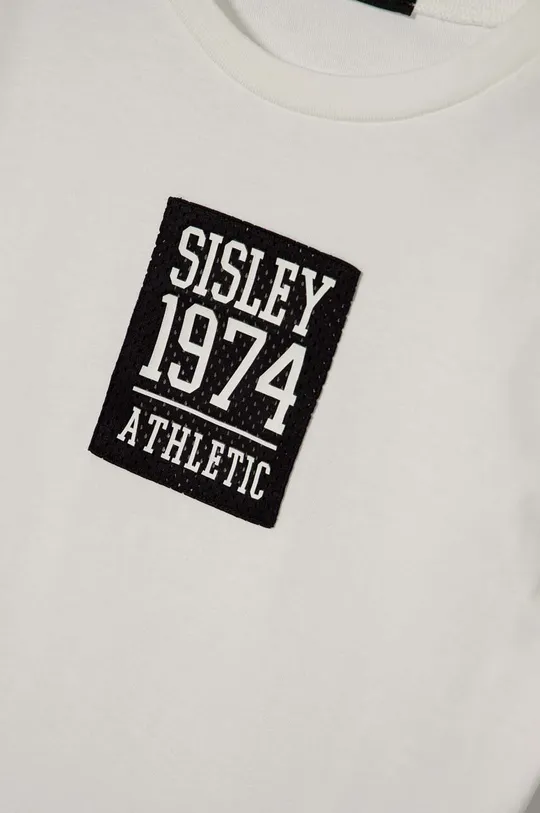 Detské bavlnené tričko Sisley Základná látka: 100 % Bavlna Prvky: 100 % Polyester