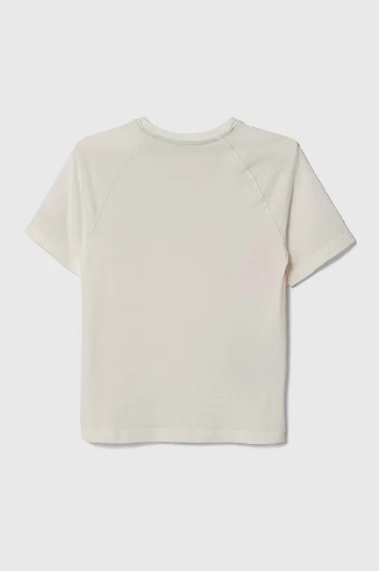 Dječja pamučna majica kratkih rukava Sisley bijela