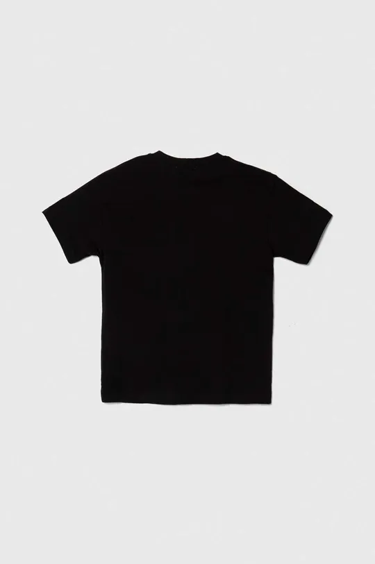 Otroška bombažna kratka majica United Colors of Benetton črna