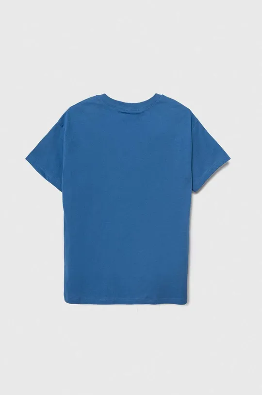 Παιδικό βαμβακερό μπλουζάκι United Colors of Benetton μπλε