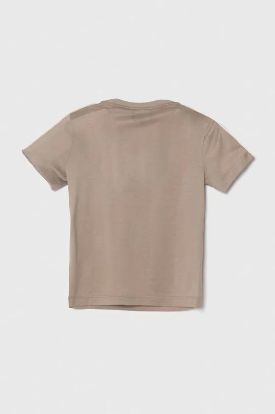 Emporio Armani t-shirt bawełniany brązowy